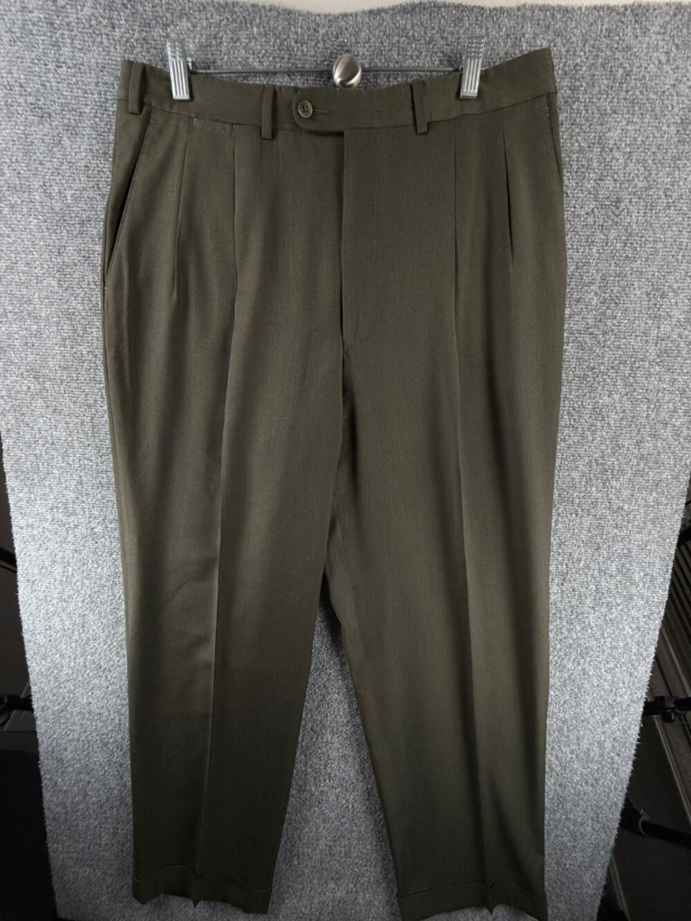 Ermenegildo Zegna Worsted Wool Dress Pants Slacks Men Portugal 38 ACTL 35X31.5